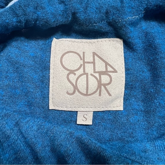 Chaser | Boho Sleeveless Knot Back Heather Maxi Dress In Heathered Blue | S - Picture 8 of 9